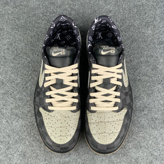 Custom Air Jordan 1 Low LV OG “Crocodile/Shadow”