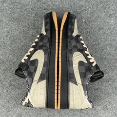 Custom Air Jordan 1 Low LV OG “Crocodile/Shadow”