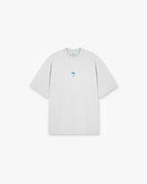 247 Oversized T-Shirt - Ash Grey Electric Blue
