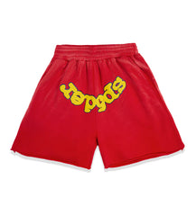 Sp5der OG Logo Sweat Shorts Red