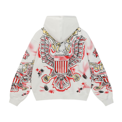 Vale Forever Flag Zip Up Hoodie Pink