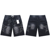 Vale Forever Retro Rhinestone Denim Shorts