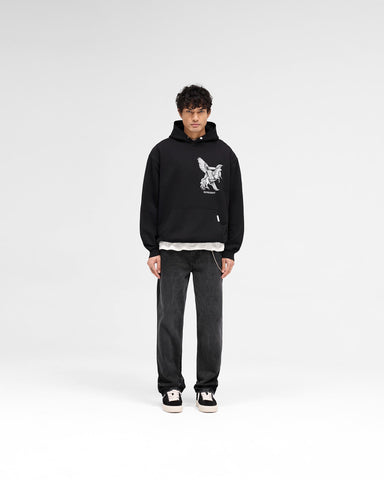 Elegance In Motion Hoodie - Jet Black