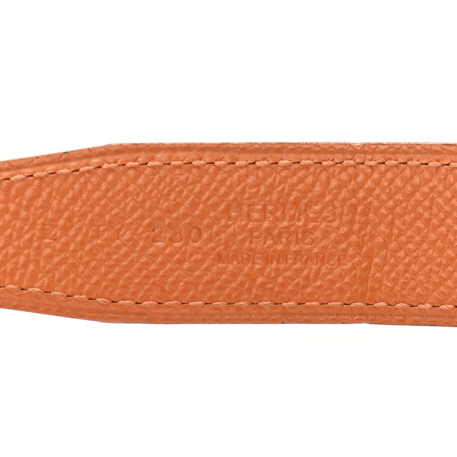 Swift Epsom 24mm Constance H Belt 65 Black Orange