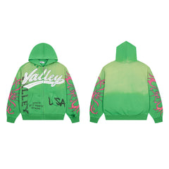 Vale Forever Inferno Zip Up Hoodie Green