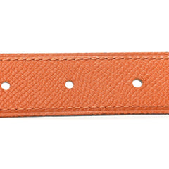 Swift Epsom 24mm Constance H Belt 65 Black Orange