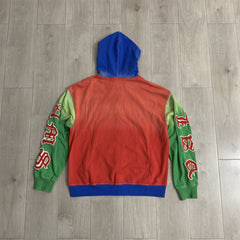 Vale Forever Looney Tunes Multicolor Zip Up Hoodie Red/Green