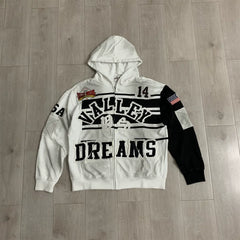 Vale Forever Collage Zip Up Hoodie Oreo