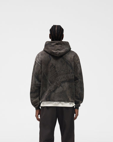 Initial Overdye Realtree® Oversized Hoodie - Overdyed Black