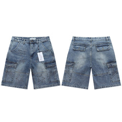 Vale Forever Retro Rhinestone Denim Shorts