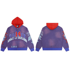 Vale Forever Big 14 Zip Up Hoodie Purple