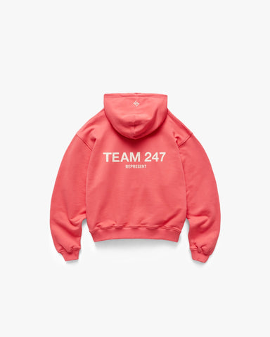 Team 247 Oversized Hoodie - Racing Red